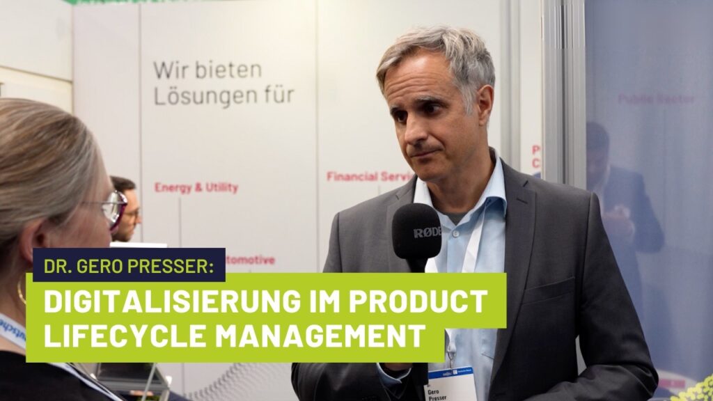 Vorschaubild zum Interview "Digitalisierung im Product Lifecycle Management" mit Dr. Gero Presser von Dataciders